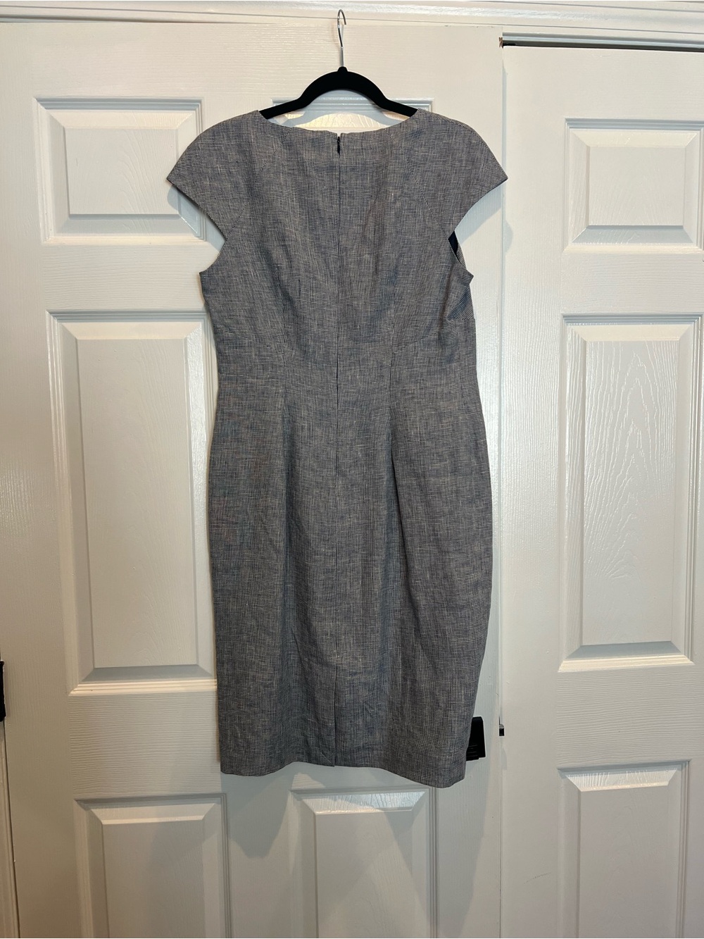 Brooks Brothers Gray Cap-Sleeve Sheath Dress - Picture 3 of 4